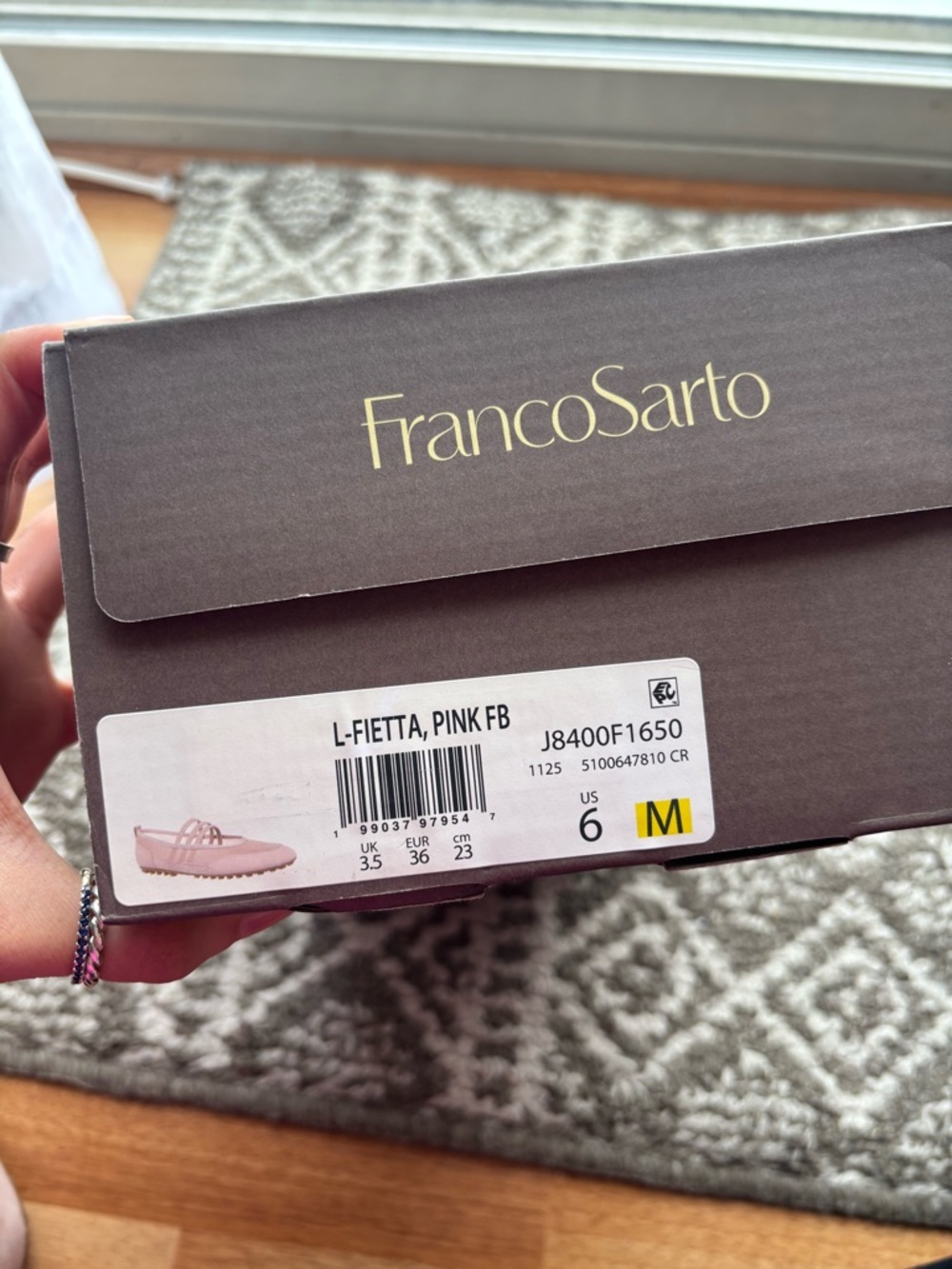 Franco Sarto L-Fietta Pink slip-ons Mary Jane - Picture 5 of 12